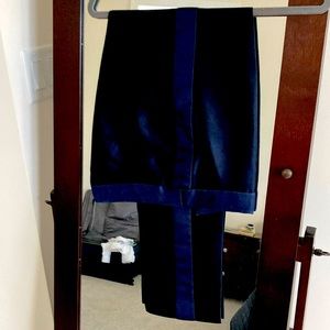 Brand new Navy blue Tuxcedo pants size 4. Original price $75